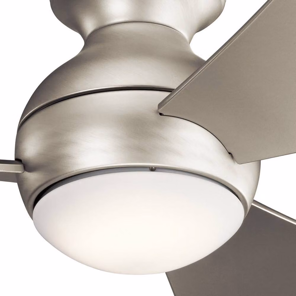 Kichler Sola 3 Blade Ceiling Fan with LED Light and Remote Control, Silver, 86 cm – 2