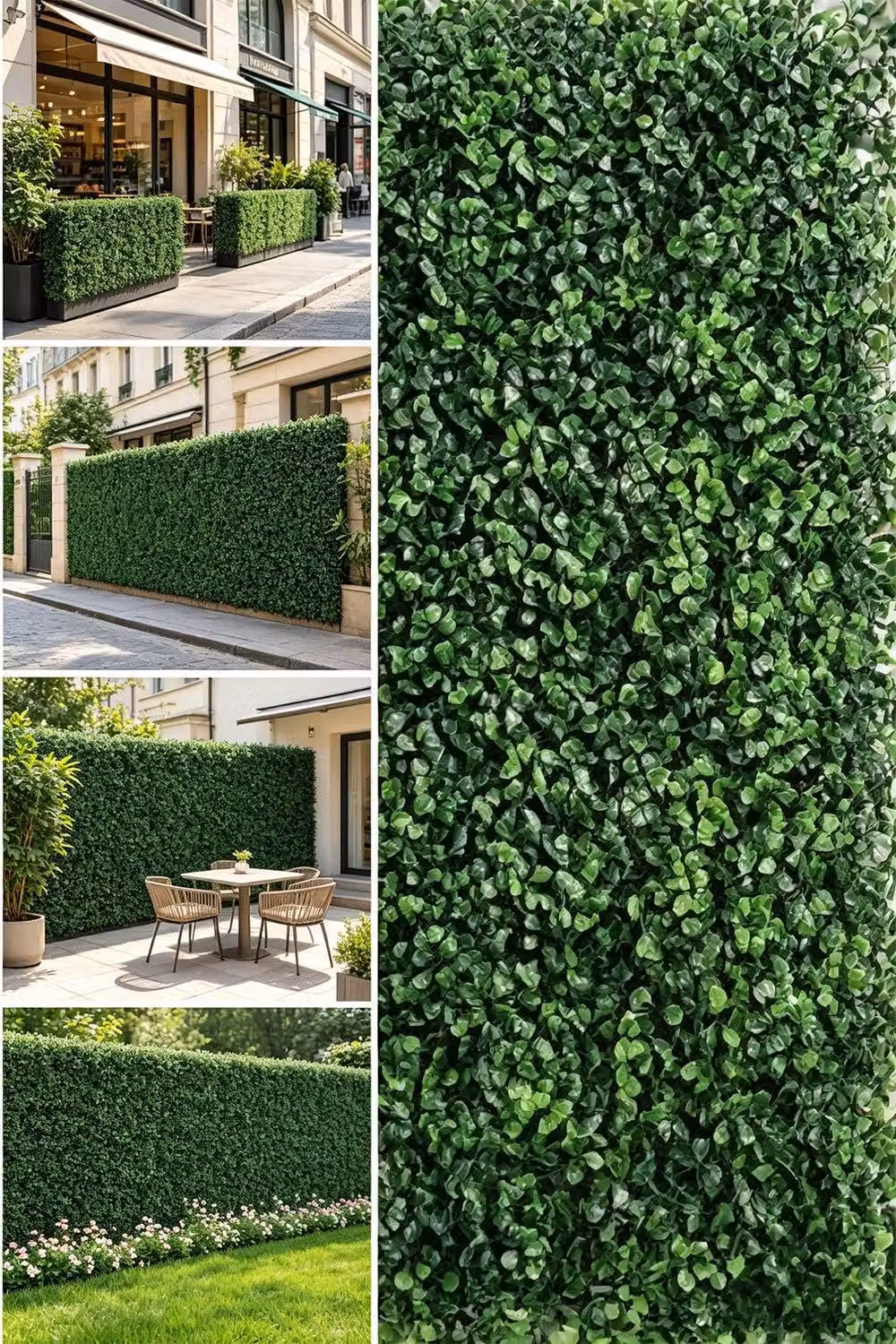 ExtraStar 6-Piece Green Decorative Artificial Grass Wall Panels – 2