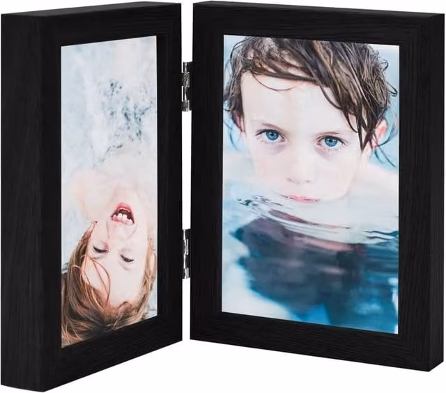 Berkfield Home Modern Bifold Photo Frame Collage in Black – 1