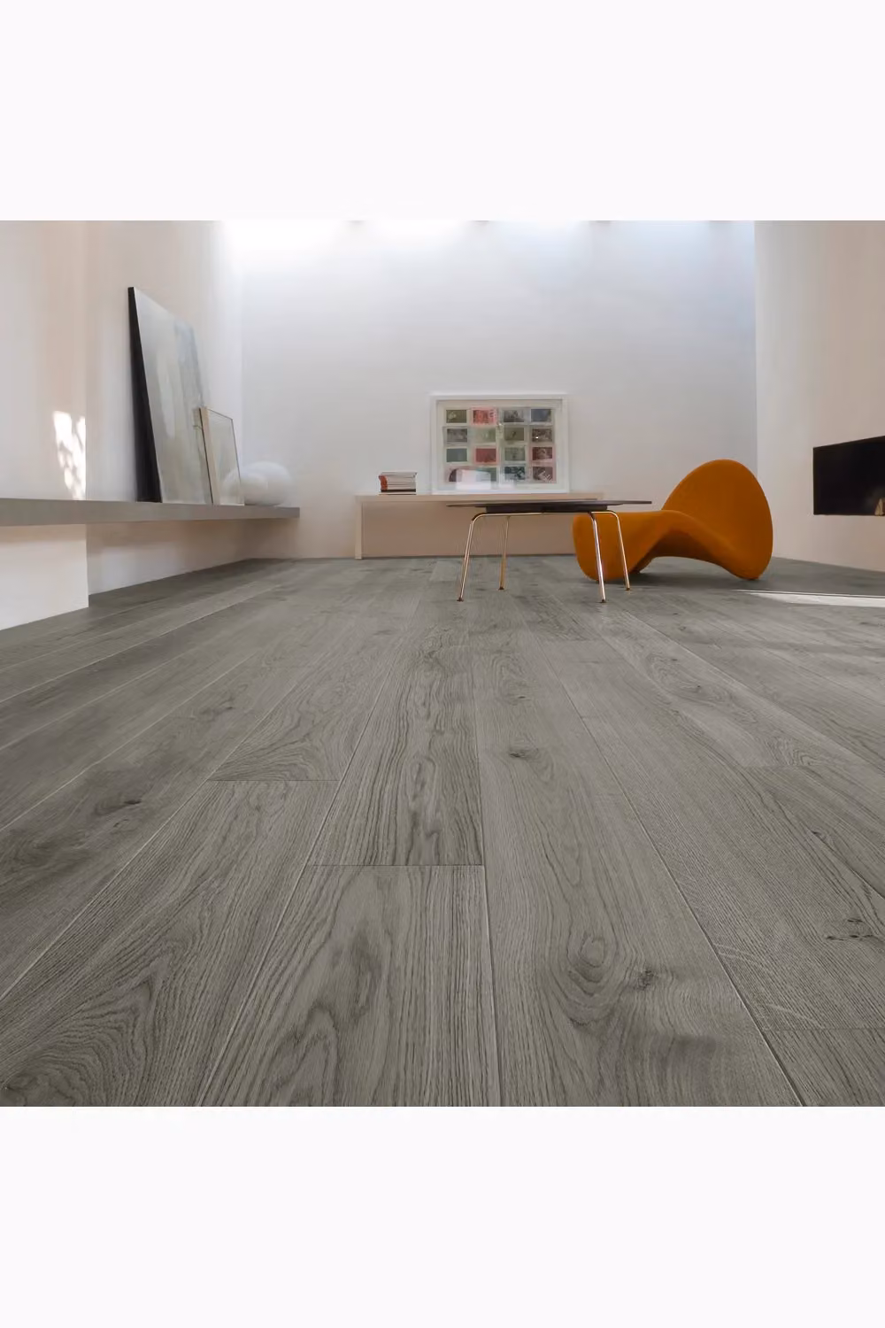 Living and Home 36-Piece Self-Adhesive Waterproof PVC Wood Grain Effect Flooring in Grey Oak, 5m² Pack – 2