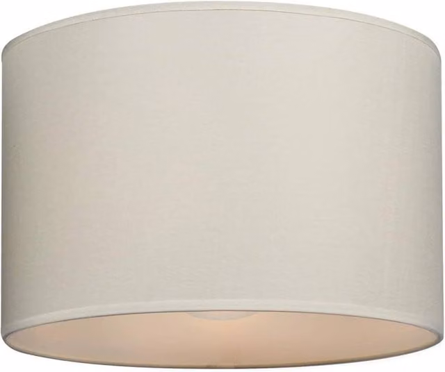 PAWNORA Beige 10 inch Fabric Cylinder Table Lamp Shade with Reducer Ring, Diameter: 25.4 cm – 1