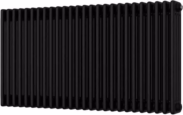 Alpha Black 4 Column Radiator with Feet Included