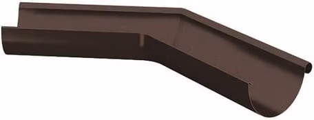 Lindab Steel Half Round Gutter External Angle 135, 100mm, Coffee Brown