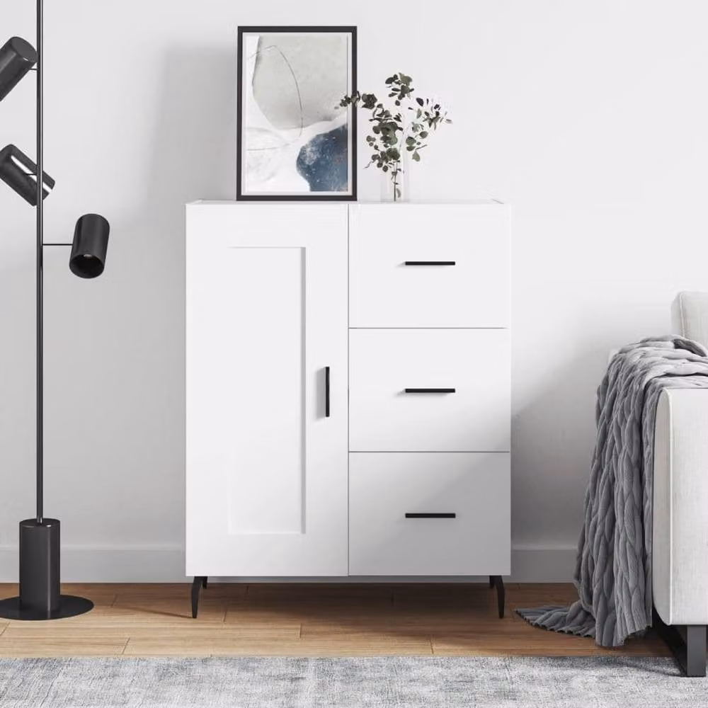 Berkfield Home White Modern Sideboard, W/D/H: 69.5 x 34 x 90 cm – 2