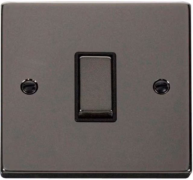 SE Home Black 1 Gang 2 Way Ingot Light Switch