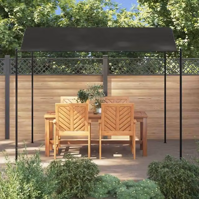 Berkfield Home Sunshade Awning in Anthracite Black, W: 300 cm, D: 240 cm, H: 205 cm