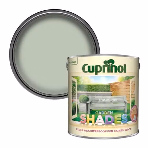 Cuprinol Garden Shades Water Based Wood Paint in Green, 2.5 l