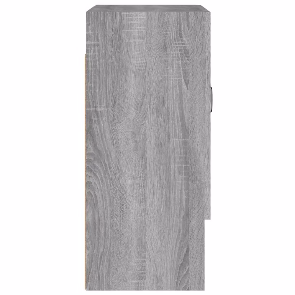 Berkfield Home Grey Sonoma Wall Cabinet with Hinged Doors and Internal Shelves, W/D/H: 60 x 31 x 70 cm – 3