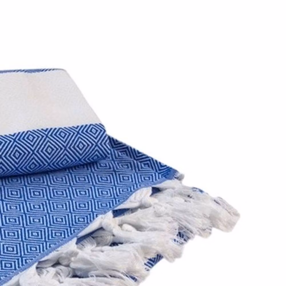 ARTG Hamamzz Marmaris Deluxe Striped Cotton Towel in Blue – 2