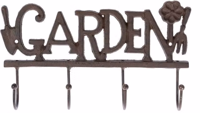 Homescapes Brown Cast Iron Decorative Wall Mounted Letters