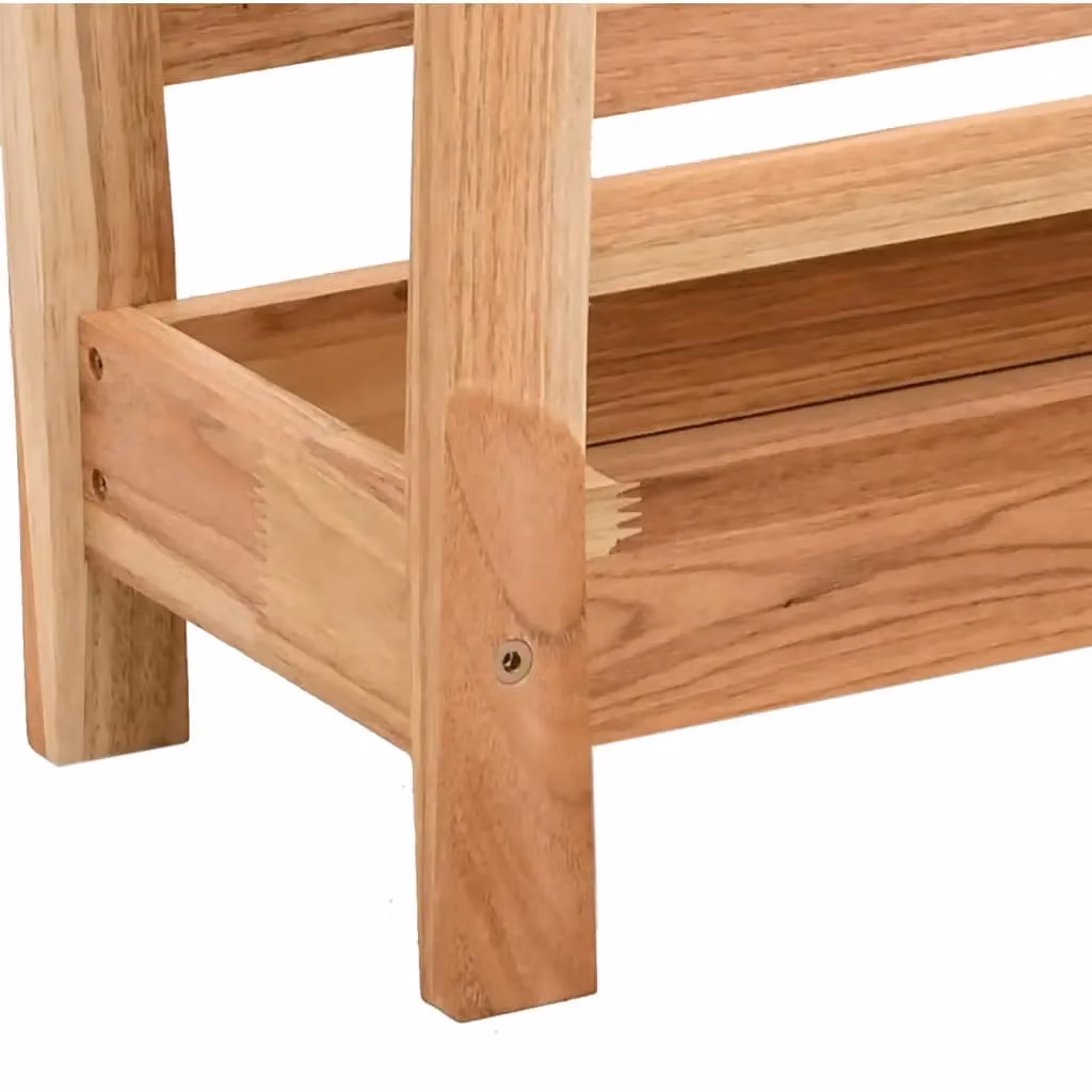 Berkfield Home Walnut Wood Magazine Rack in Brown, W/D/H: 40 x 26.5 x 38.5 cm – 4