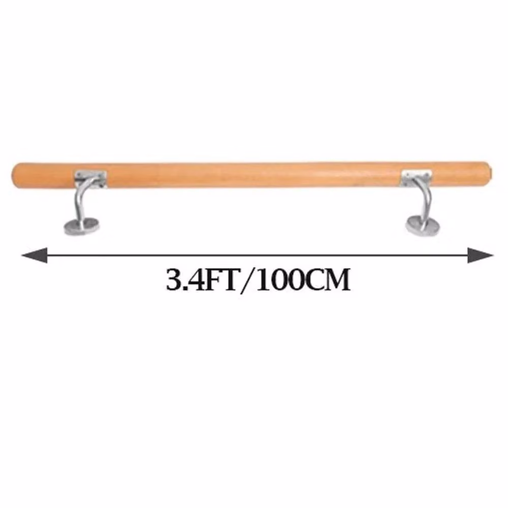 EONLION Beech Wood Stair Handrail in Brown, W: 100 cm, H: 200 cm – 2