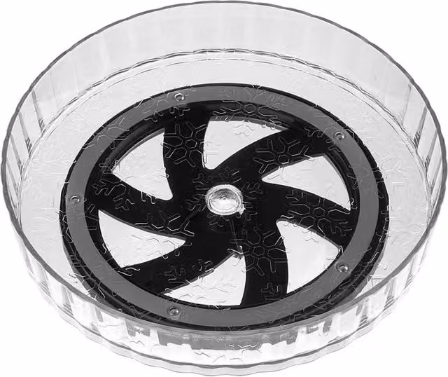 FORGEVIO Transparent White Rotating Spice Rack and Seasoning Holder – 1