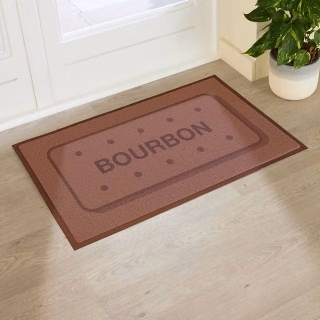 Artsy Mats Bourbon Biscuit Indoor/Outdoor Doormat in Brown, W/D: 90 x 60 cm