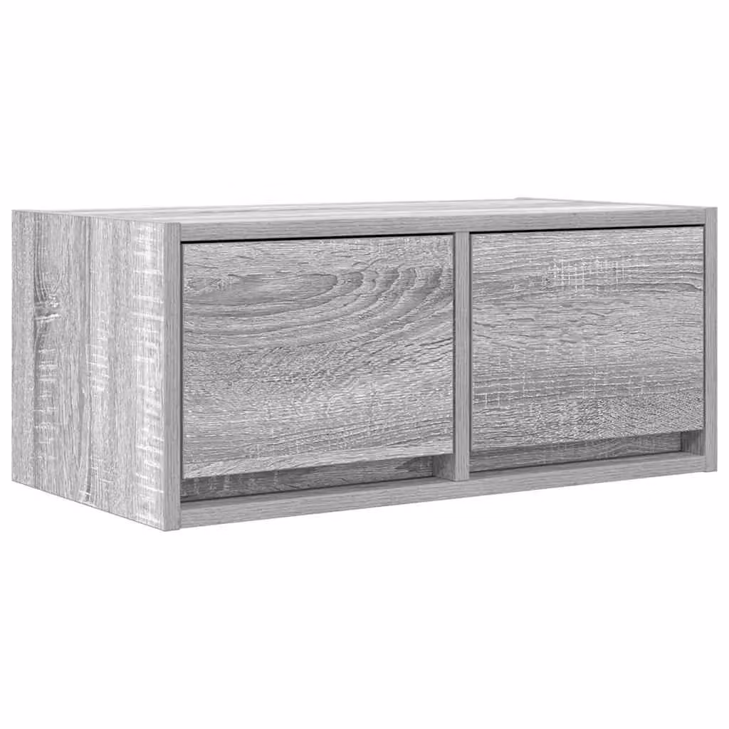 Berkfield Home Modern Grey Sonoma TV Cabinet, W/D/H: 60 x 31 x 25.5 cm – 2