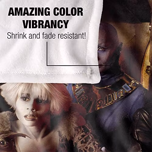 Trevco Farscape Crew Silky Touch Super Soft Fleece Throw Blanket in White, W/D/H: 152 x 127 cm – 2