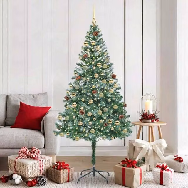 Berkfield Home Artificial Green Christmas Tree with Stand, Height: 180 cm