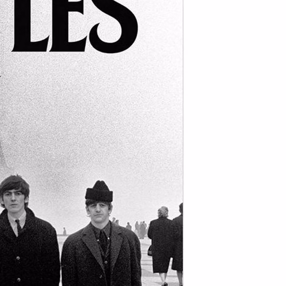 The Beatles Eiffel Tower Retro Paper Poster in Black – 2
