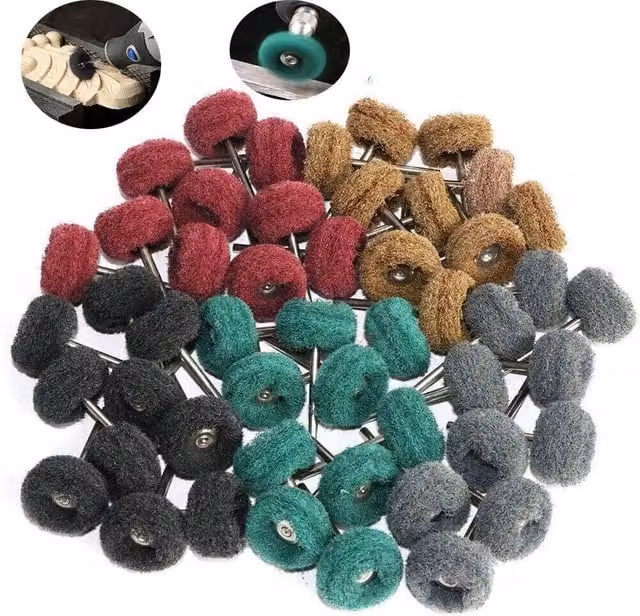 NESTLUNE 50-Piece Multicolour Metal Wheel Buffing and Polishing Set