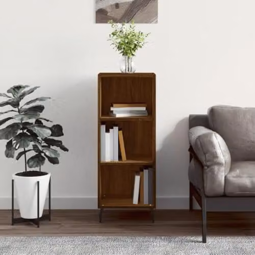 vidaXL Brown Sideboard in Engineered Wood, W/D/H: 34.5 x 32.5 x 90 cm – 2