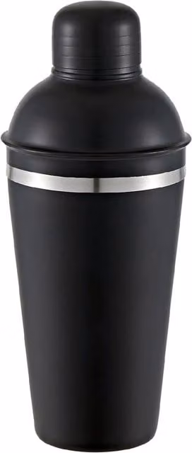 Buckingham Professional Stainless Steel Cocktail Shaker, 750 ml, Black