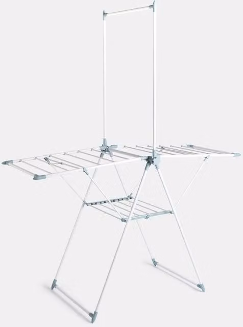 OHS X Wing Foldable Airer in White