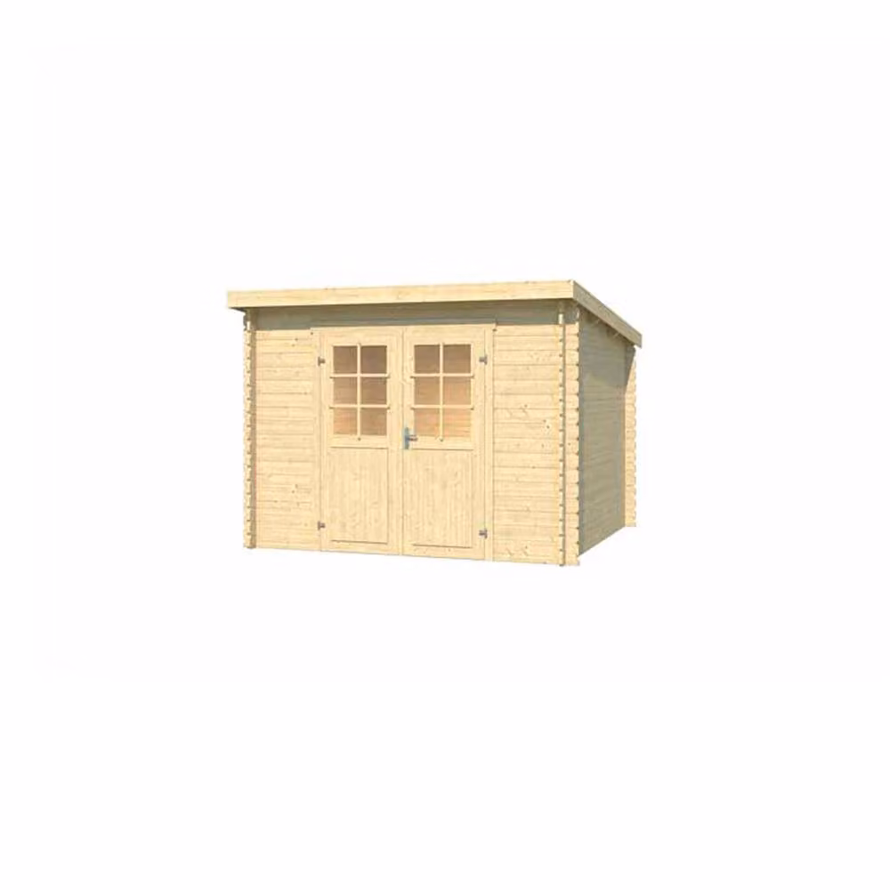 Lasita Maja Ltd San Jose 230 Log Cabin Garden Room and Home Office in Light Brown, W: 268.7 cm, D: 295 cm, H: 210.9 cm – 2