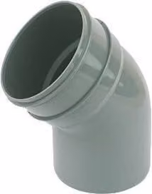 FloPlast Xtraflo 110mm Downpipe Solvent Weld Offset Bend Bottom, Grey