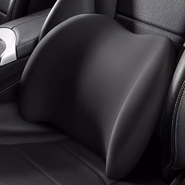 NESTLUNE Memory Foam Lumbar and Seat Cushion for Wheelchairs and Office Chairs, Black, W: 190 cm, D: 100 cm – 1