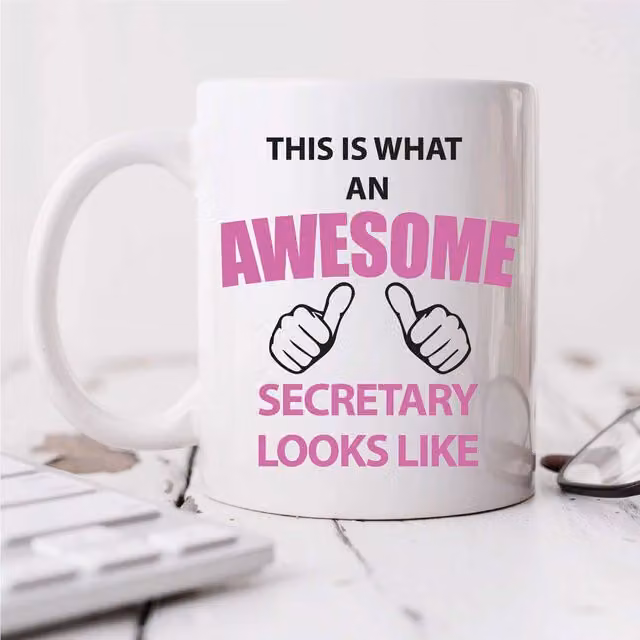 60 Second Makeover Limited This Is What An Awesome Secretary Looks Like Mug in White