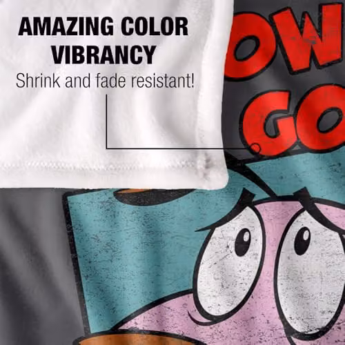 Cartoon Network Courage The Cowardly Dog Silky Touch Super Soft Fleece Throw Blanket, Multicolour, W: 152 cm, D: 127 cm – 3