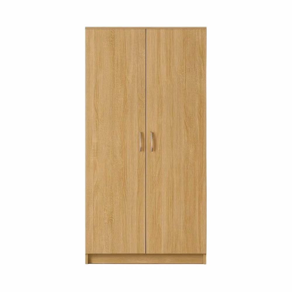 KDMD Venice 2 Door Oak Wardrobe in Brown, W: 80 cm, D: 50 cm, H: 80 cm – 2