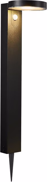 Nordlux Rica Solar LED Outdoor Post Light in Black Stainless Steel with Motion and Dusk Sensors – 4