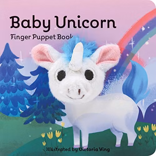 Chronicle Books Baby Unicorn Finger Puppet Board Book, Multicolour – 1