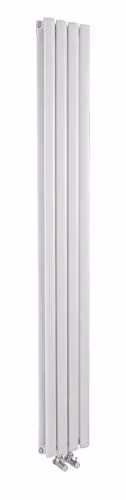 Hudson Reed HRE007 Revive Compact Double Panel Radiator, White, W: 180 cm, H: 23.6 cm