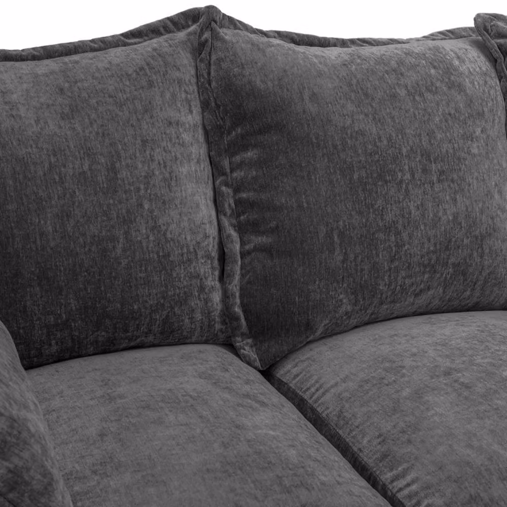 Furnishings For Less UK Colby Grey 5 Seater L Shaped Corner Sofa in Fabric, Left Facing, W/D/H: 210 x 90 x 85 cm – 3