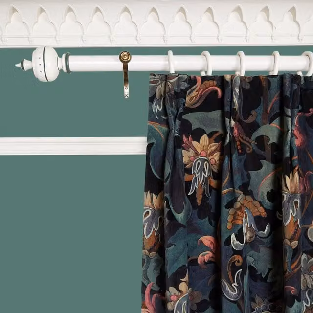 VESPERTINE Opaque Velvet Curtain in Apatite Blue