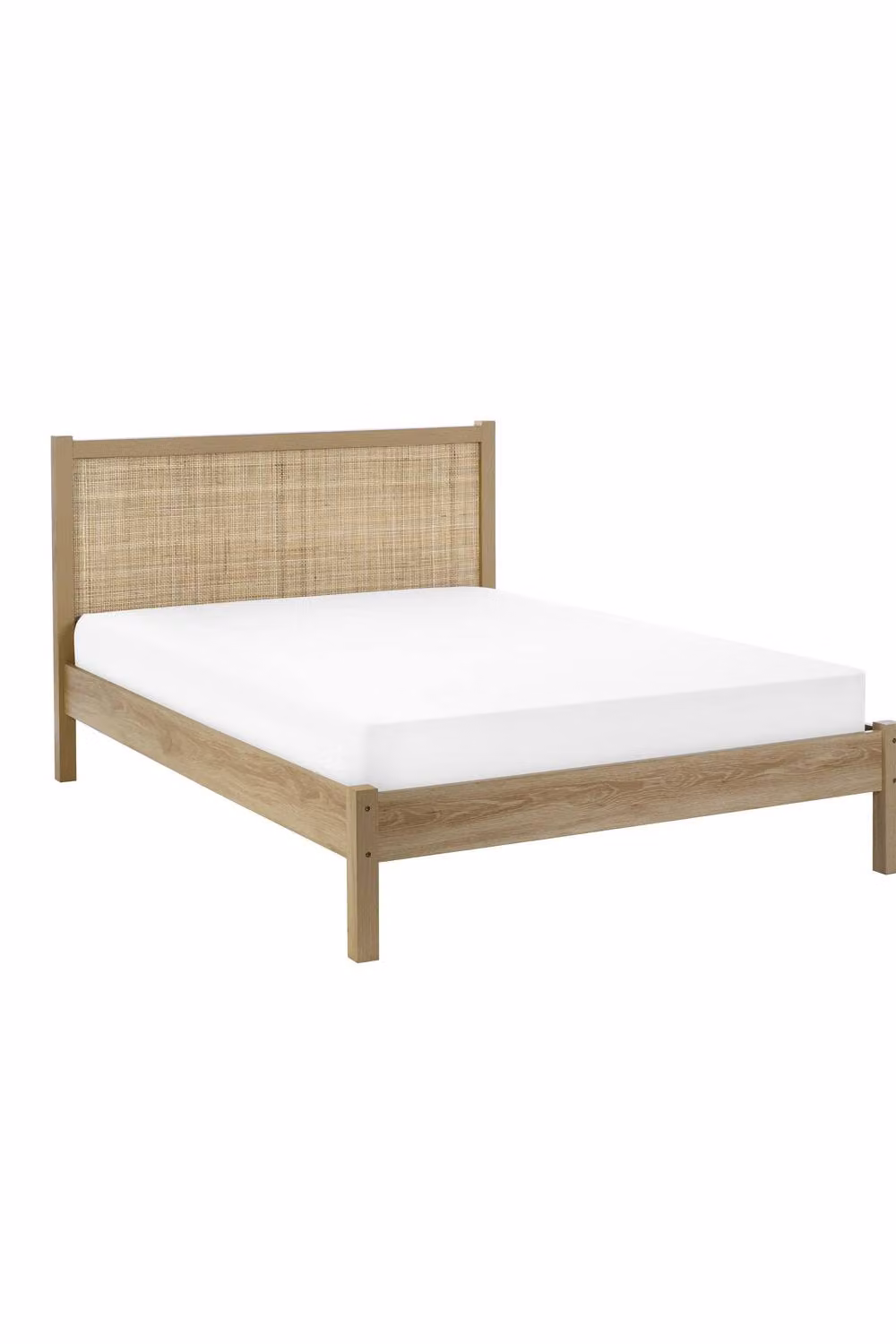 Julian Bowen Padstow Rattan Oak Wooden Bed Frame in Brown and Beige, 180 x 200 cm – 3