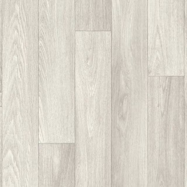 Vinyl Flooring UK Silver Wood Effect Grey Felt Backed Vinyl Flooring Sheet, W 400 cm x D 400 cm
