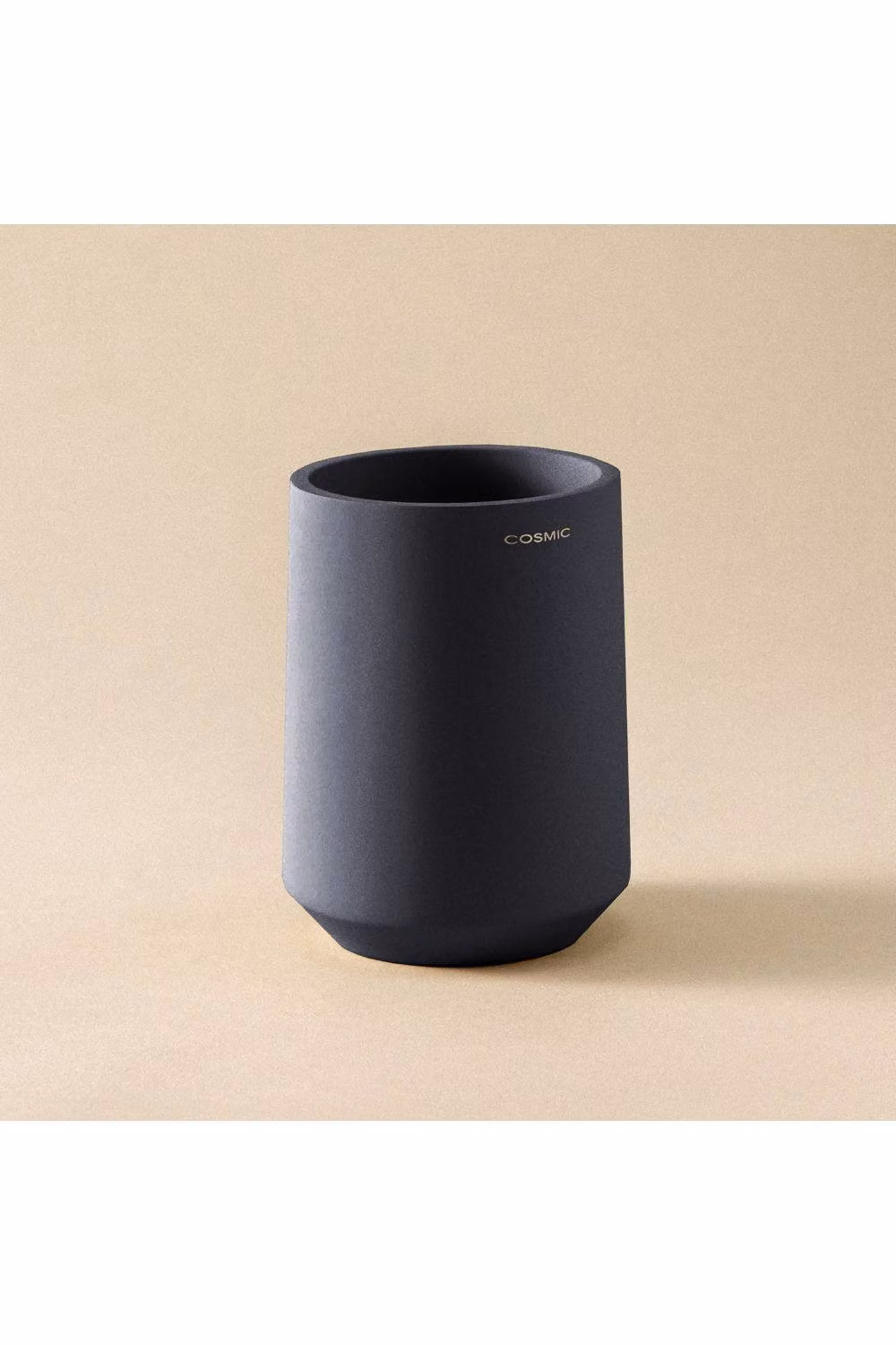 Saona Collection Cosmic Polyresin Toothbrush Holder in Black Volcano Design – 2
