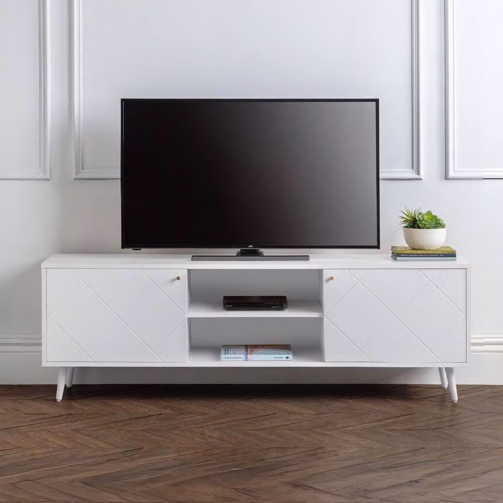 Cheshire Morven Modern White Matt TV Unit – 3