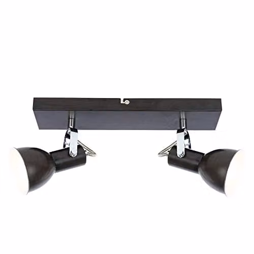 Globo Lighting Fargo Twin Wall Spotlight, Brown, E14, Adjustable – 1