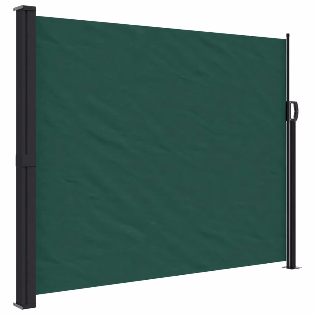 Berkfield Home Retractable Wall-Mounted Side Awning in Dark Green, W/D/H: 600 x 160 x 1 cm – 2