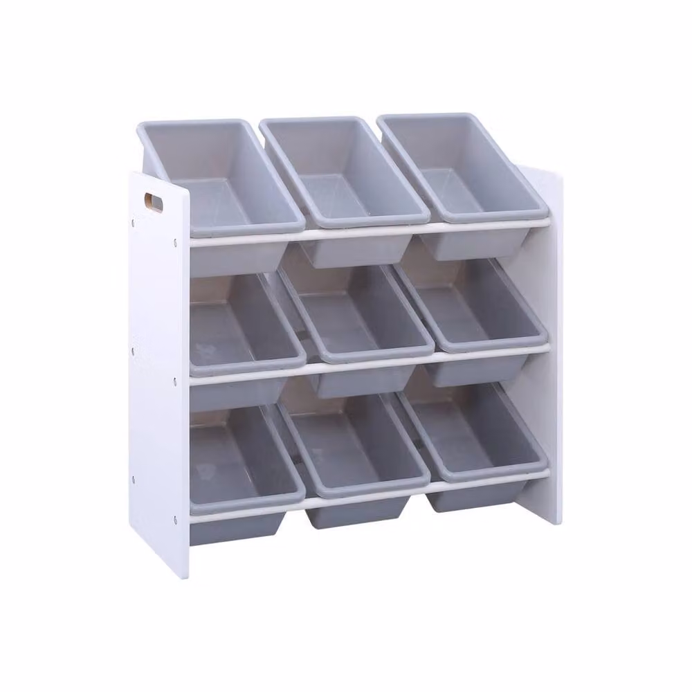 SPETLEK Storage Unit with 9 Removable Grey Baskets – 3