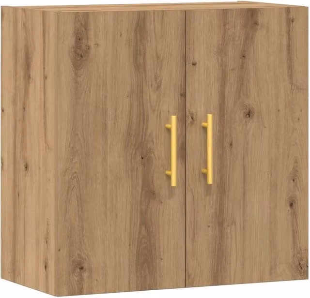 Berkfield Home Artisan Oak Wall Cabinet in Brown, W: 60 cm, D: 31 cm, H: 60 cm – 1