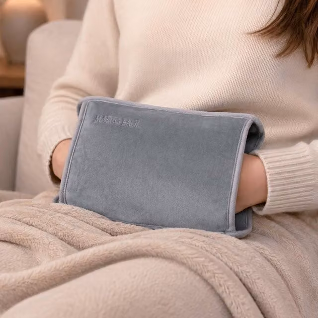 Marco Paul Rechargeable Heat Pad with Hand Warmer Pockets in Grey