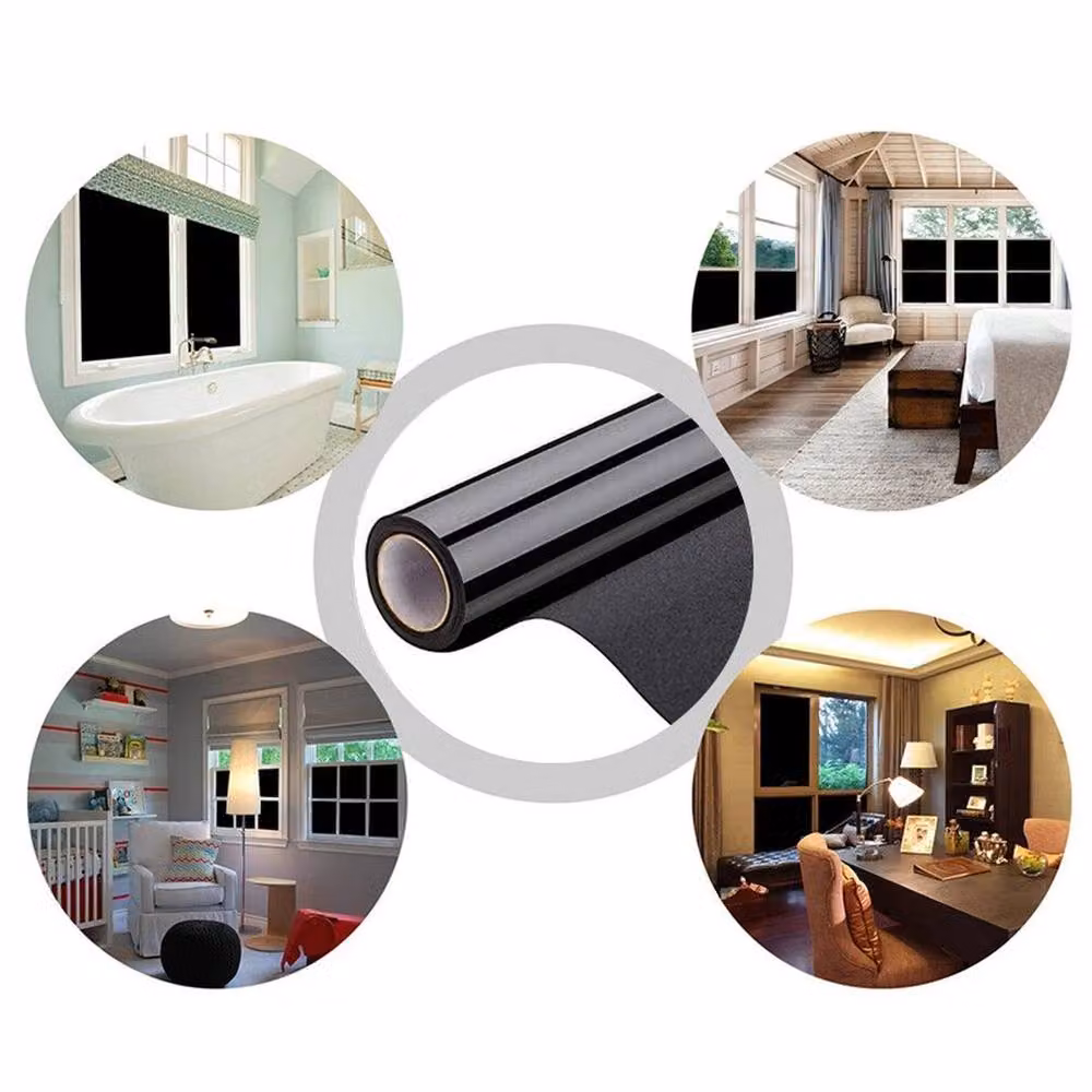 Kelvenix Blackout Window Film Glass Tint in Black, 0.6m2 – 2