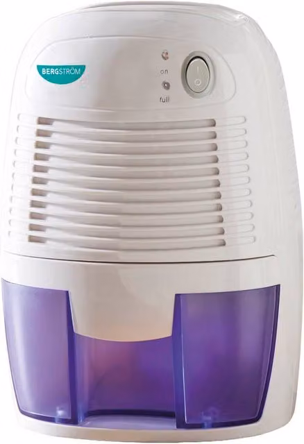 Bergstrom Compact Electric Dehumidifier in White and Multicolour