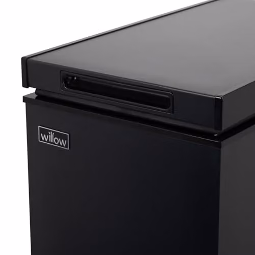 Willow WCF60B Freestanding 51L Slimline Compact Chest Freezer in Black – 5