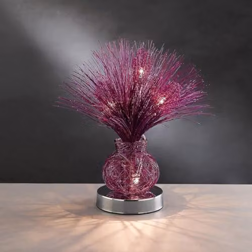 Netlighting DH Lenore 4 Light Table Lamp in Purple and Polished Chrome – 2